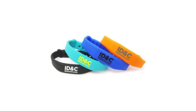 RFID Slim Adjustable Silicone Wristband