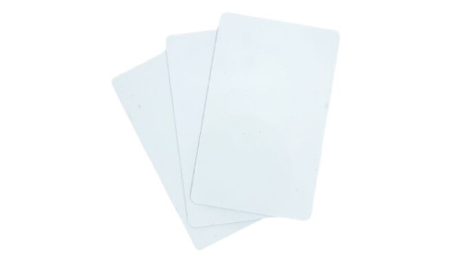 Tarjetas de PVC Blancas Ecológicas